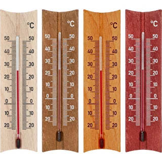 Drveni sobni termometar (-20 do +50°C), 15 cm, mix