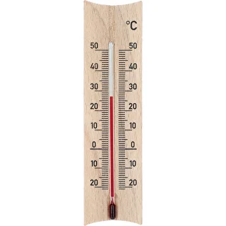Drveni sobni termometar (-20 do +50°C), svijetlosmeđi, 15 cm