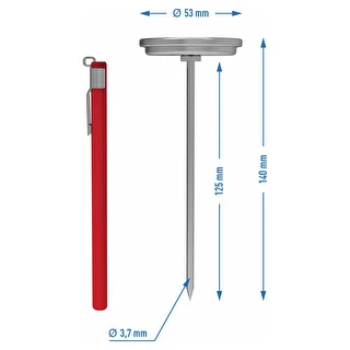 Termometar za šunkovar 1,5kg i 3kg (0°C do +120°C) 12,5cm – photo 4