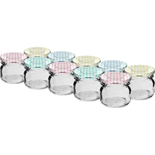 Staklenka twist-off 30 ml s poklopcem u boji fi 43 - 10 kom.