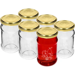 Staklenka TO 300ml s tiskom - mješavina voća i poklopcem fi66/4 - 6 kom.