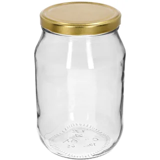 Staklenka TO 1,7 L sa zlatnim poklopcem fi 100/6, 1 kom.