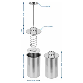 Set s vodenom košuljicom – šunkovar 1,5 kg + lonac – photo 14