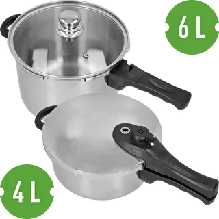 Set ekspres lonaca od nehrđajućeg čelika, 4 i 6 L – photo 3