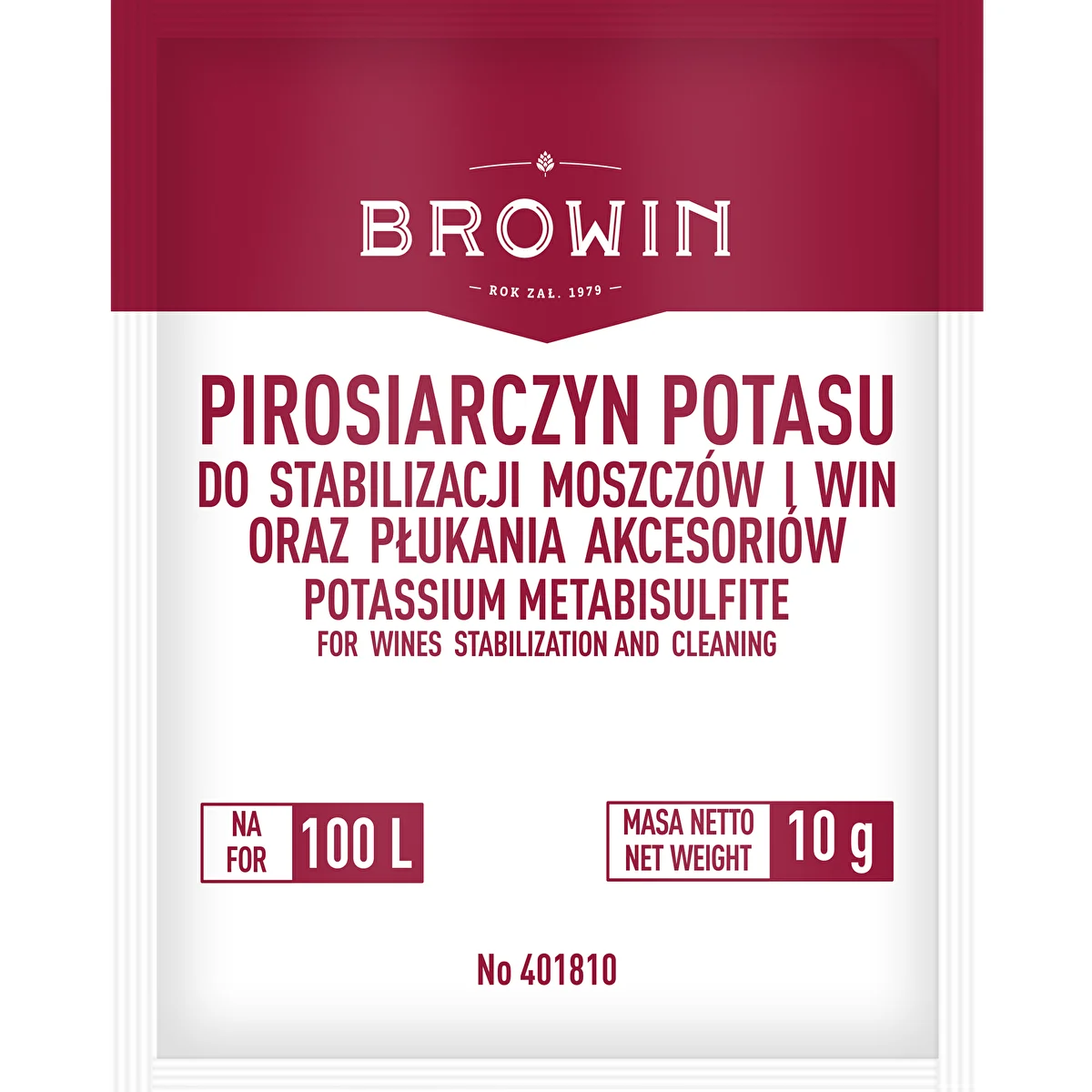 Kalijev pirosulfit 10 g