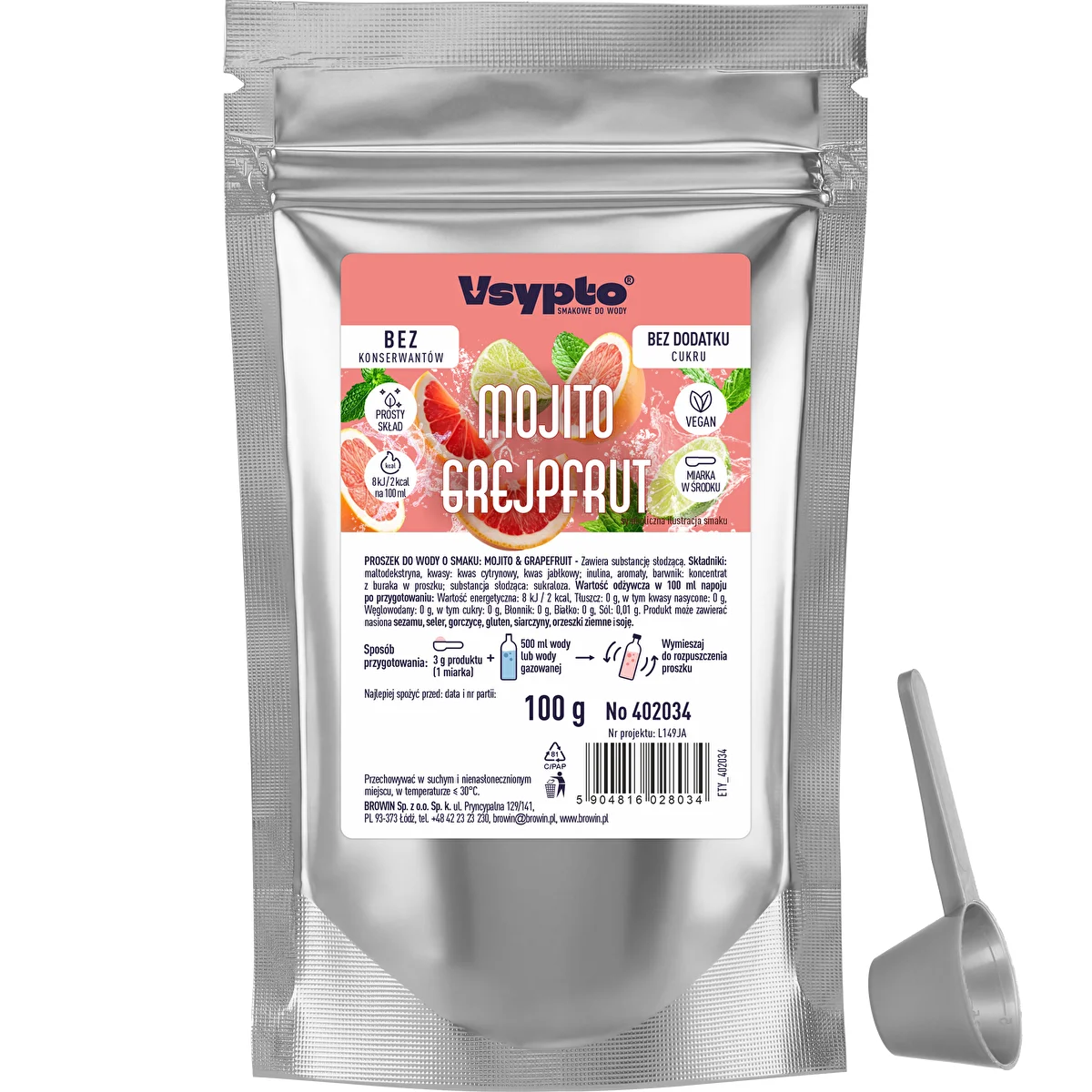 VSYPTO s okusom Mojito Grejpfrut, 100 g