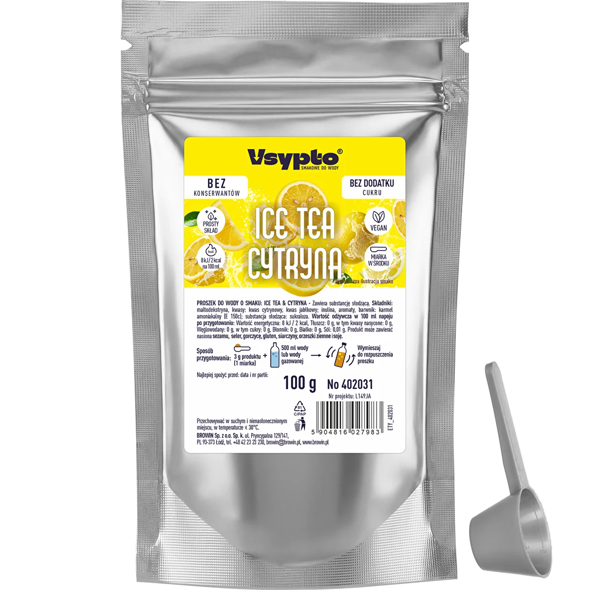 VSYPTO s okusom Ice Tea Limun, 100 g