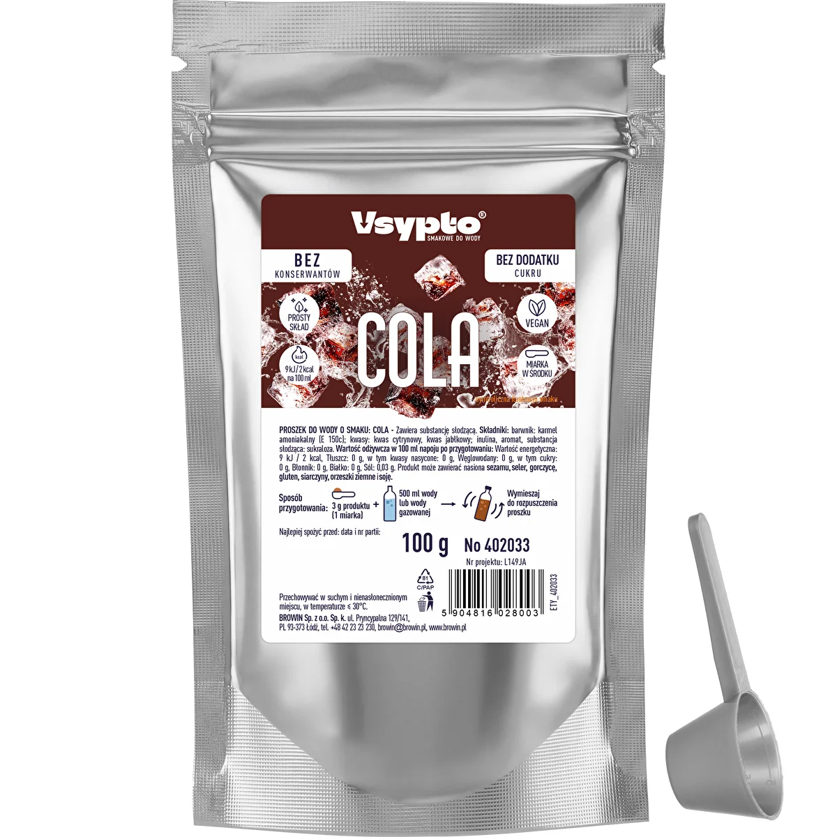 VSYPTO s okusom Cola, 100 g