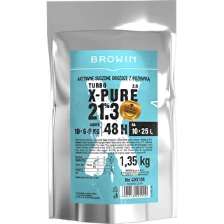 Turbo kvasac X-Pure 21,3%, 10 x 25 L, 1,35 kg