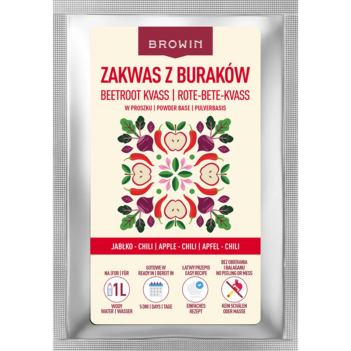 Kvas od cikle u prahu, jabuka – čili, 36 g