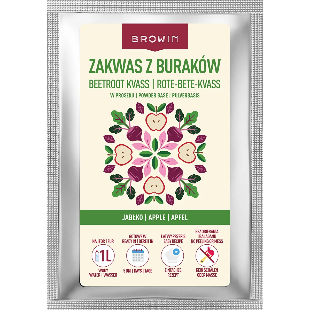 Kvas od cikle u prahu s jabukom, 36 g