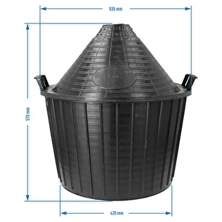 Balon za vino 54 L u plastičnoj košari – photo 6