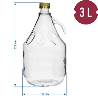 Demižon 3L Dama s poklopcem – photo 4