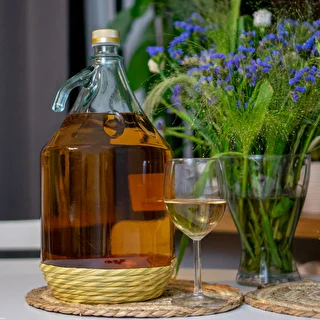 Demižon Dama 5L u omotu, s čepom – photo 4