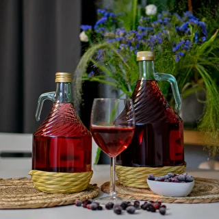 Demižon Dama 2L u opletu, s poklopcem – photo 4