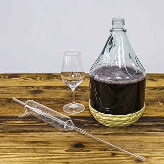 Demižon Dama 3 l u opletu, s čepom – photo 6