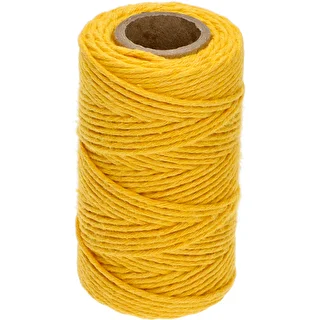 Žuta pamučna špaga 2 mm/55 m/100 g
