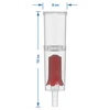 Apsorber mirisa za fermentaciju + tiha fermentacijska cijev + aktivni kokosov ugljen 200 g - 6 