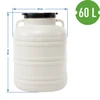 Bačva Kiszonka 60L - bijela, ručke - 8 