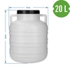 Bačva za kiseljenje 20L - bijela, ručke - 8 