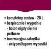 Balon za vino lagan, nelomljiv, s remenima, 20 L - 22 