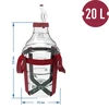 Balon za vino lagan, nelomljiv, s remenima, 20 L - 6 