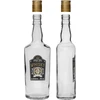 Boca 0,5 L s čepom i dvobojnim tiskom Whisky - 4 kom. - 4 