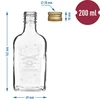 Boca 200 ml s poklopcem, blagdanski tisak - sob, 6 kom. - 5 