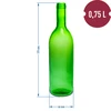 Boca za vino 0,75L s čepovima i kapicama - 12 kom. - 6 