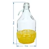 Dama boca 5 L - plastična košara, žičani zatvarač - 2 