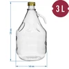 Demižon 3L Dama s poklopcem - 4 