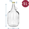 Demižon Dama 5 L s čepom - 6 