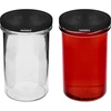 Jednostavna staklenka 545ml (fi 82) - s crnim poklopcem, 6 kom. - 5 
