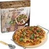 Kamen za pizzu s ručkom i nožem, od kordierita, okrugli 33 cm - 7 