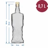 Kredenc boca 700ml s čepom - 5 