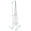 Metalna pergola - Piramida, 135 cm - 3 