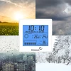 Meteorološka stanica – elektronička, osvijetljena, sonda, bijela - 13 