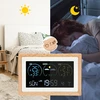 Meteorološka stanica (RCC,DCF) - elektronička, bežična, osvijetljena, senzor, bijela - 13 