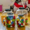 Netlomljiva, višenamjenska staklenka s crnim poklopcem, 15L - 14 