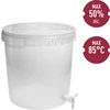 Posuda za fermentaciju 30 L s poklopcem i pipom - 2 