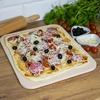 Pravokutni kamen za pizzu, izrađen od kordierita, - 38 x 30,5 cm - 7 