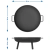 Set ložište fi 58 cm i pograbljač-držač za kotlić ili poklopac lijevanog lonca - 8 