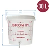 Spremnik za fermentaciju 30 L s poklopcem, slavinom i cjevčicom UA - 14 