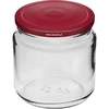 Staklenka 212 ml fi66/4 s bordo poklopcem 6 kom. - 2 