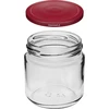 Staklenka 212 ml fi66/4 s bordo poklopcem 6 kom. - 3 