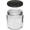 Staklenka 212ml fi66/4 s crnim poklopcem 6 kom. - 3 