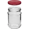 Staklenka 250 ml fi66/4 poklopac bordo - 6 kom. - 3 