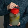 Staklenka 2L s plastičnim poklopcem - 6 