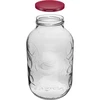 Staklenka 5L s ornamentom poklopac bordo fi 100 - 2 