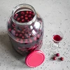 Staklenka 5L s ornamentom poklopac bordo fi 100 - 7 